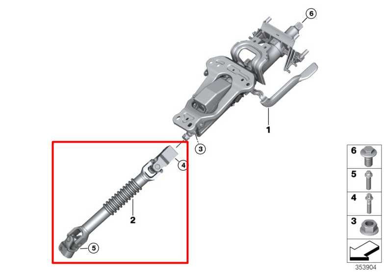 2016-2024 Mini Cooper Clubman 1.5L AWD Steering Column Intermediate Lower Shaft1