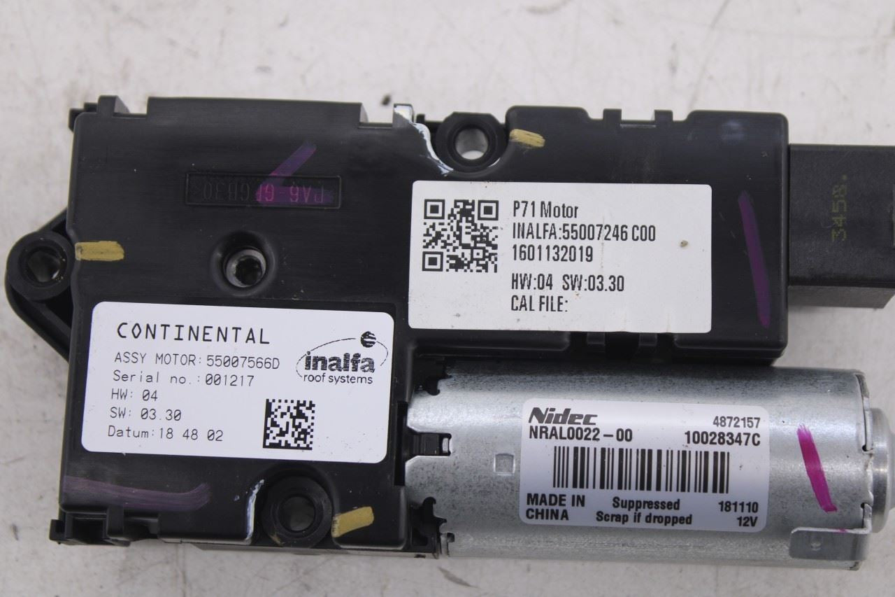 2019-25 Infiniti QX50 Essential Roof Power Sliding Glass Sunroof Motor Set of 29
