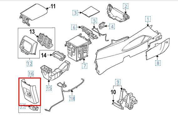2022-2024 Hyundai Tucson SEL Center Console Rear Back Panel 84642-CW000 OEM - Alshned Auto Parts