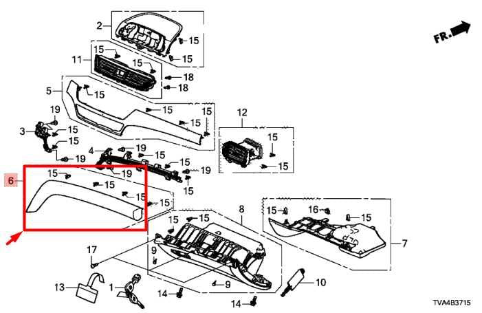 2018-20 Honda Accord Front Right Side Dash Trim Cover Panel 77263-TVA-A01ZB OEM - Alshned Auto Parts