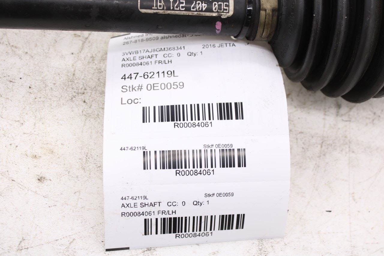15-18 Volkswagen Jetta Sport FWD Front Left Driver Side CV Axle Drive Half Shaft8