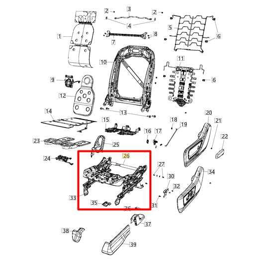 2019-24 Ram 1500 Front Left Side Seat Lower Track Frame w/ Motor 68272062AF OEM - Alshned Auto Parts