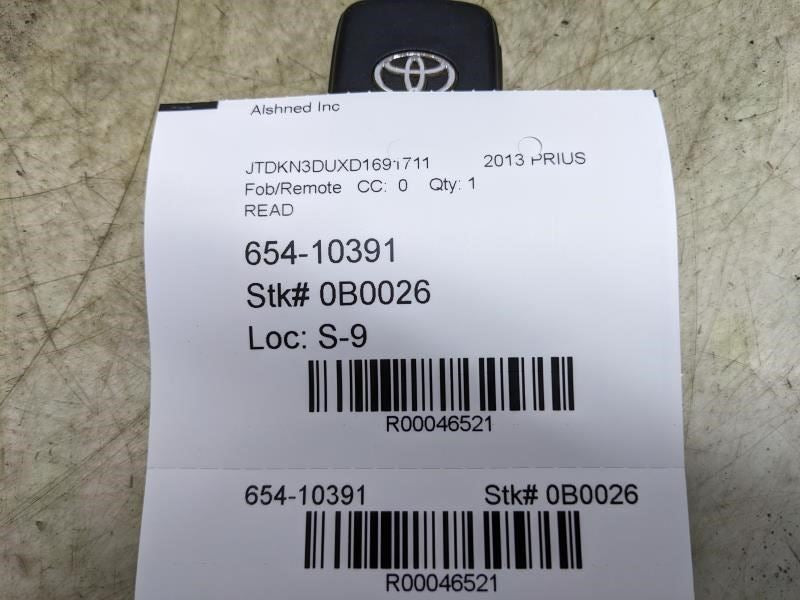 12-15 Toyota Prius Smart Key Fob Remote Control Keyless Entry 89904-47370 *ReaD* - Alshned Auto Parts