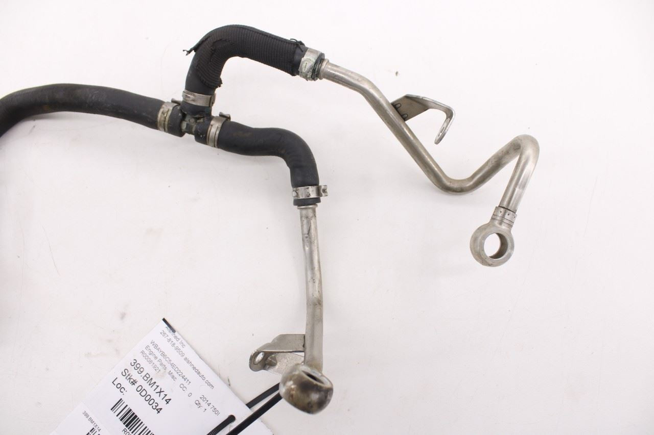 2010-2015 BMW 750i xDrive Auxiliary Water Pump w/ Turbocharger Coolant Line Hose7