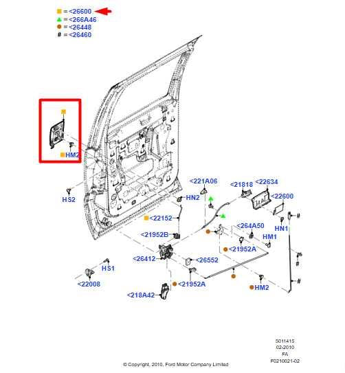 05-16 Ford F250 Lariat Crew Cab 6.2L Rear Passenger RH Side Door Exterior Handle - Alshned Auto Parts