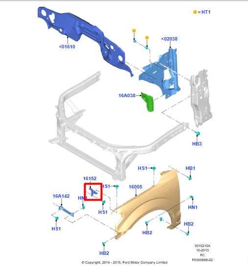 15-20 Ford F150 Front RH and LH Fender Brace Upper Bracket Radiator Support Pair - Alshned Auto Parts
