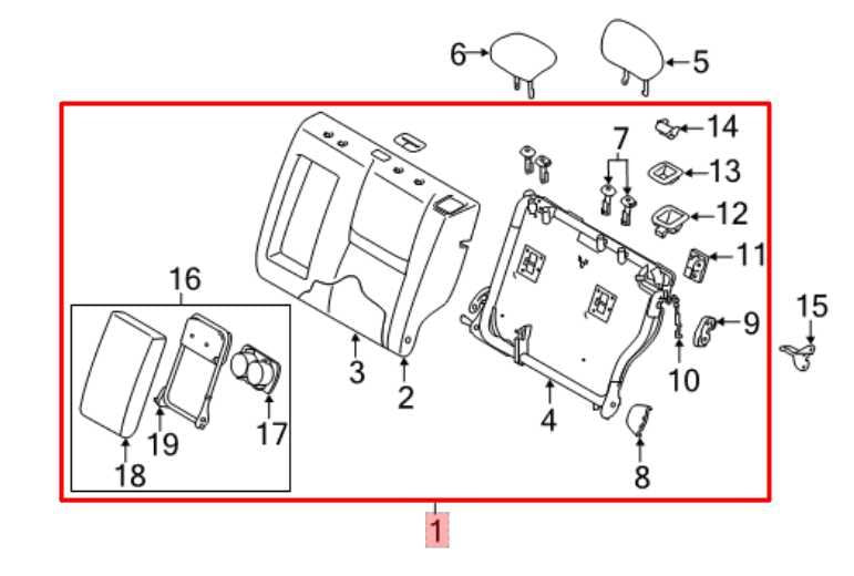 2022 Nissan Rogue Sport Rear Left Seat Backrest Cushion w/ Armrest and Seat Belt - Alshned Auto Parts