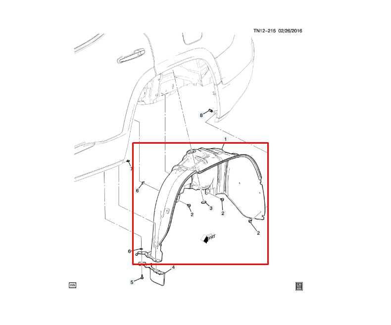 2017-2023 GMC Acadia SLT-1 Rear Right Quarter Wheelhouse Splash Shield 84678112 - Alshned Auto Parts
