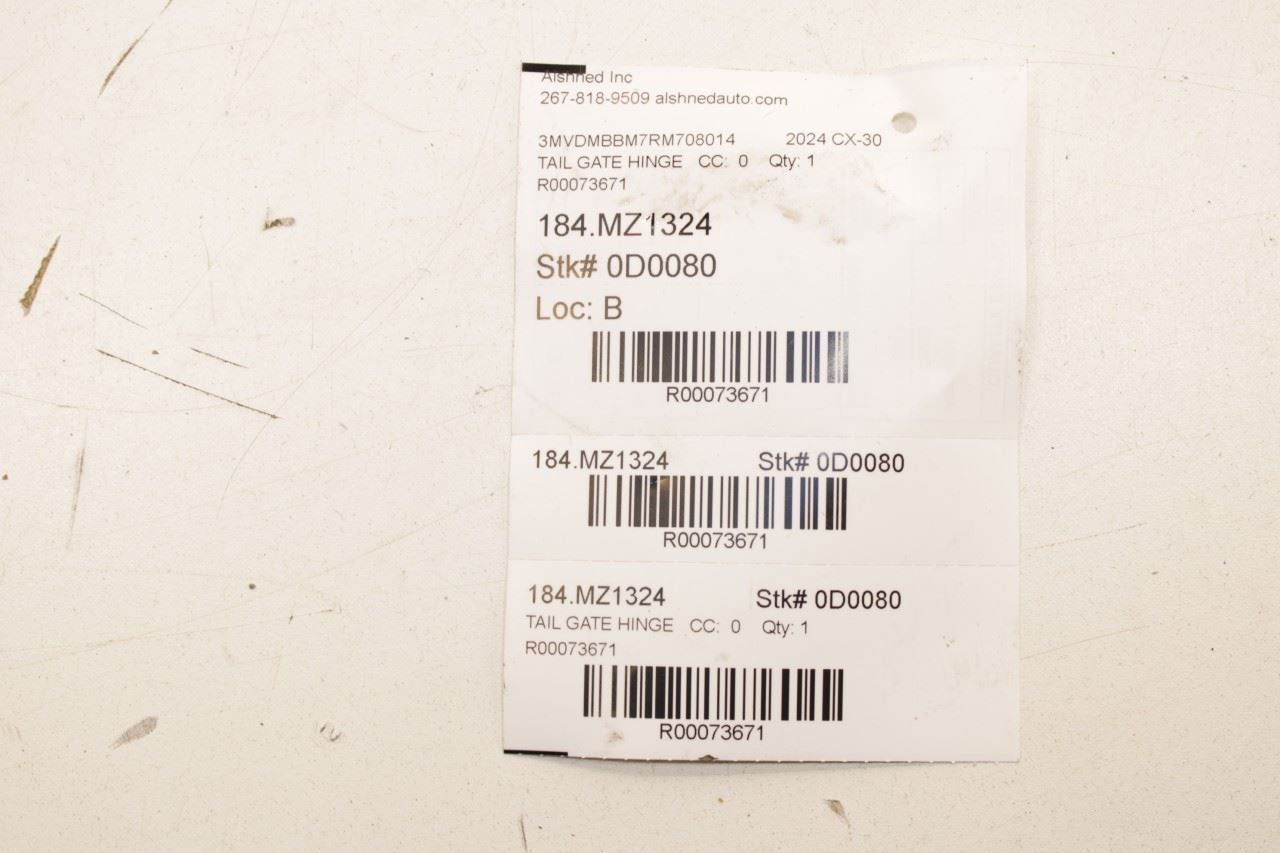 20-25 Mazda CX-30 2.5 S Rear Liftgate Right and Left Hinge Pair TK48-62-210D OEM - Alshned Auto Parts