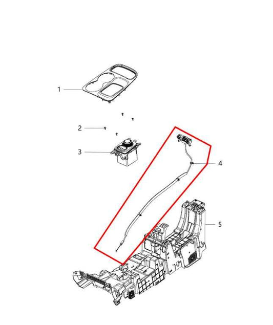 14-15 Dodge Durango SXT Upper Automatic Transmission Brake Shift Interlock Cable - Alshned Auto Parts