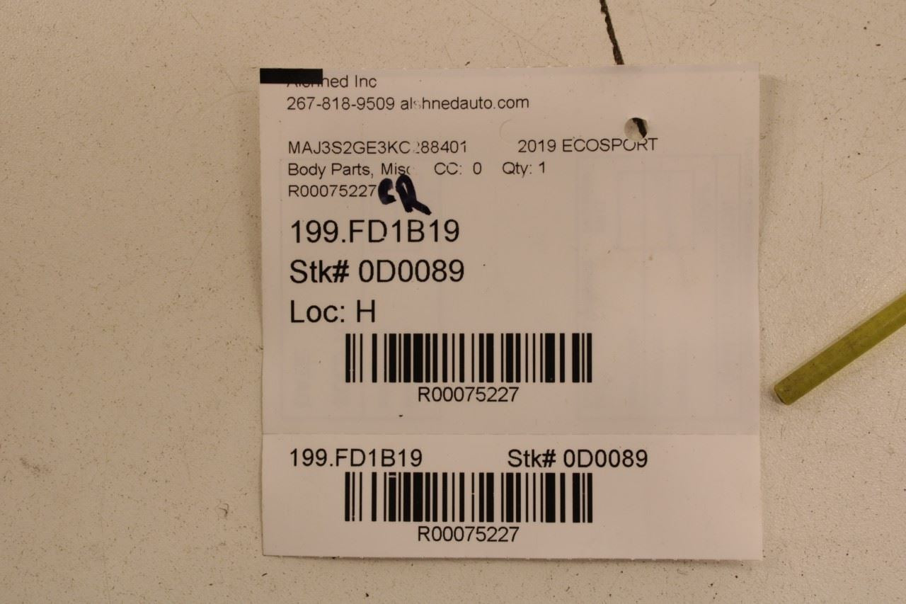 18-22 Ford EcoSport SE Rear Right Door Lower Body Molding GN15-254A76-BAW *ReaD - Alshned Auto Parts