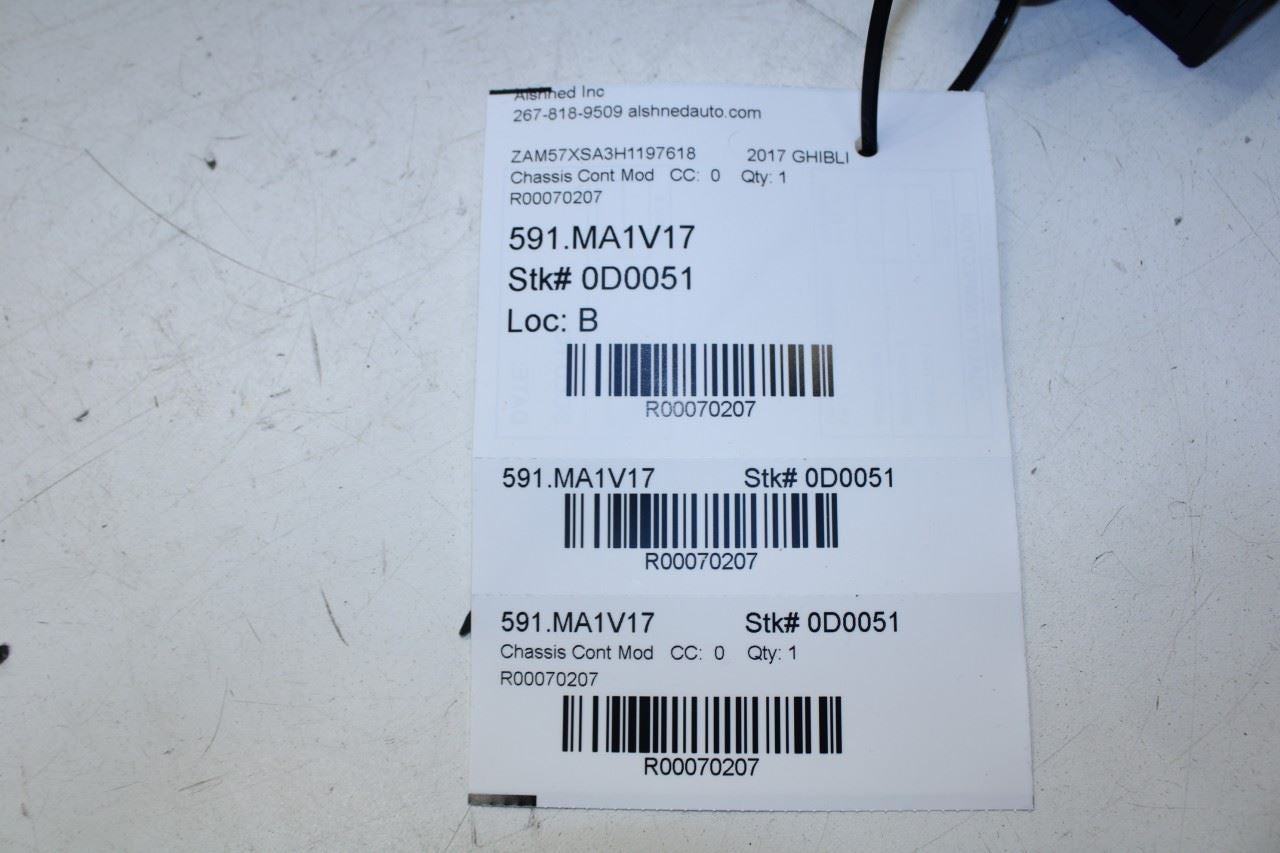 2017-2020 Maserati Ghibli 3.0L RWD Rear Driver Left Side Door Control Module ECU - Alshned Auto Parts