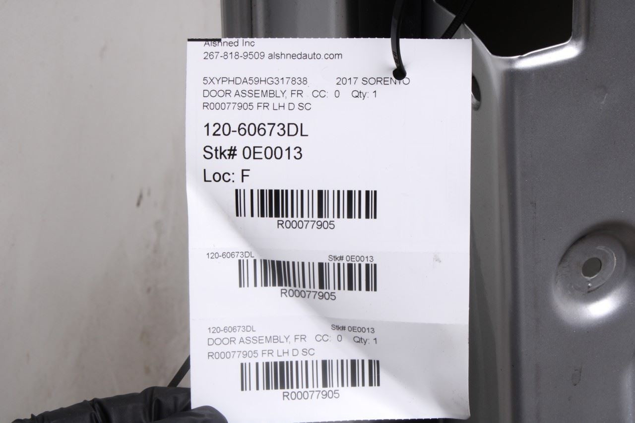 2016-2020 KIA Sorento EX Front Left Side Door Shell Panel 76003-C6000 OEM *ReaD* - Alshned Auto Parts