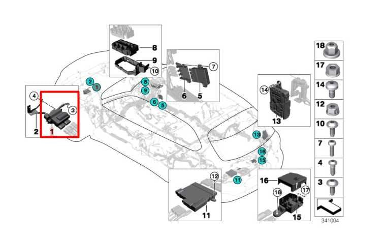 14-18 BMW X5 xDrive35i Power Distribution B+ Junction Terminal Module w/ Cable - Alshned Auto Parts