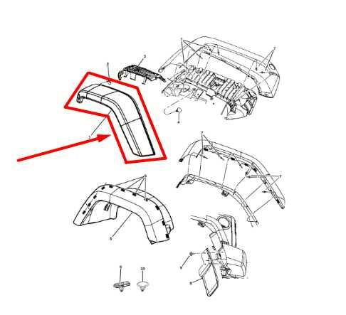2007-17 Jeep Wrangler Sahara 4Dr Front Right Fender Flare Wheel Opening Molding - Alshned Auto Parts
