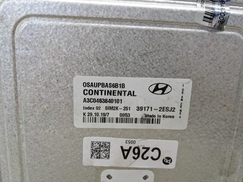 2019-2021 Hyundai Kona Engine Computer Control Module ECU ECM 39171-2ESJ2 OEM - Alshned Auto Parts