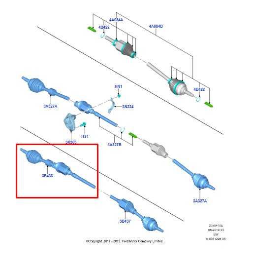 18-2022 Ford EcoSport 2L Front Right Side Drive CV Axle Shaft GN1Z-3B436-AP OEM - Alshned Auto Parts