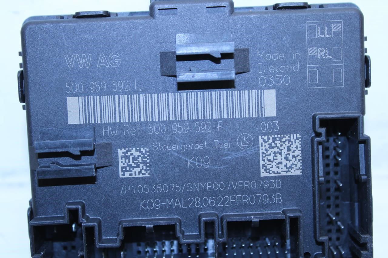 2022-2024 Audi Q3 S Line FR RH Passenger Side Door Control Module 5Q0-959-592-L - Alshned Auto Parts