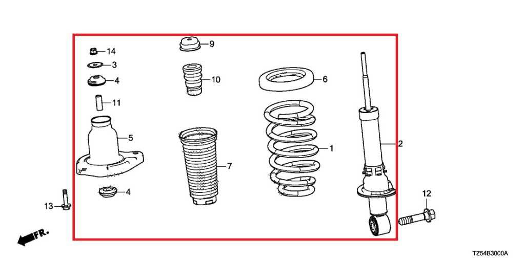 2016-20 Acura MDX w/Tech Pkg SH-AWD Rear Left Strut Shock Absorber 52611-TZ6-A121