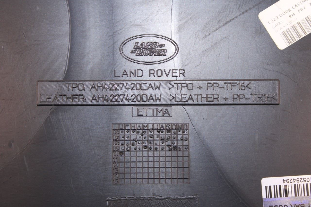 10-12 Land Rover Range Rover HSE Front Right Door Trim Panel LR009602 OEM *ReaD* - Alshned Auto Parts