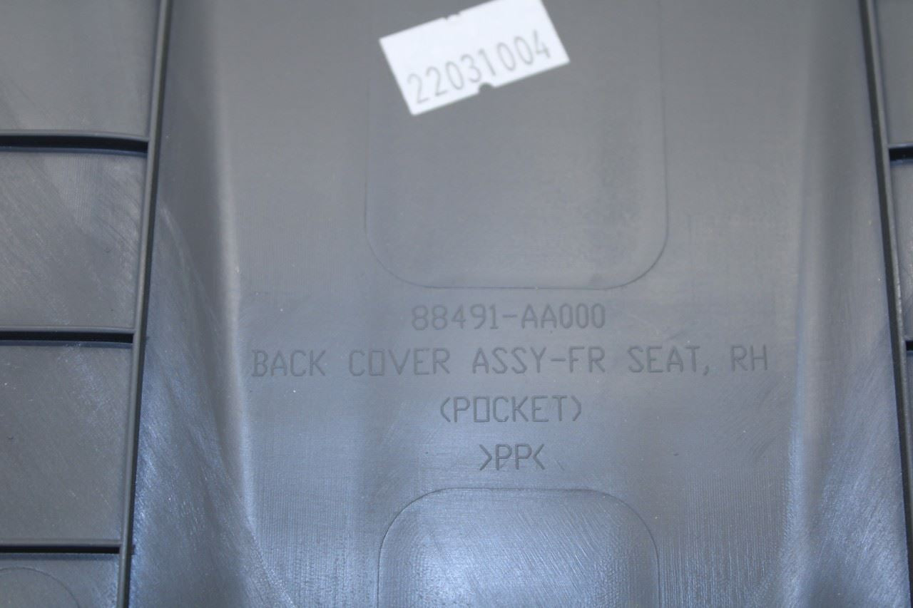 2021-23 Hyundai Elantra SEL 2.0L Front Passenger Right Side Seat Back Panel Trim - Alshned Auto Parts
