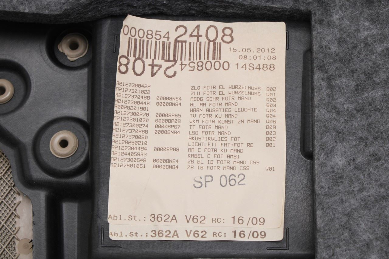 10-13 Mercedes-Benz E350 Sport 4Matic Rear Right Door Trim Panel 21273002708P65 - Alshned Auto Parts