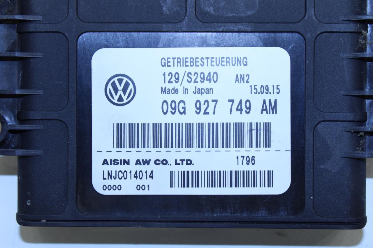 2016-2018 Volkswagen Jetta Sport 1.8L Transmission Control Module 09G-927-749-AM - Alshned Auto Parts