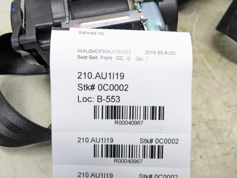 2018-25 Audi S5 Premium 3.0L AWD Front Passenger Right Side Seat Belt Retractor - Alshned Auto Parts