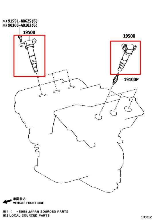 15-23 Toyota Tacoma SR5 Double Cab 3.5L 4WD Engine Motor Ignition Coil Set of 6 - Alshned Auto Parts