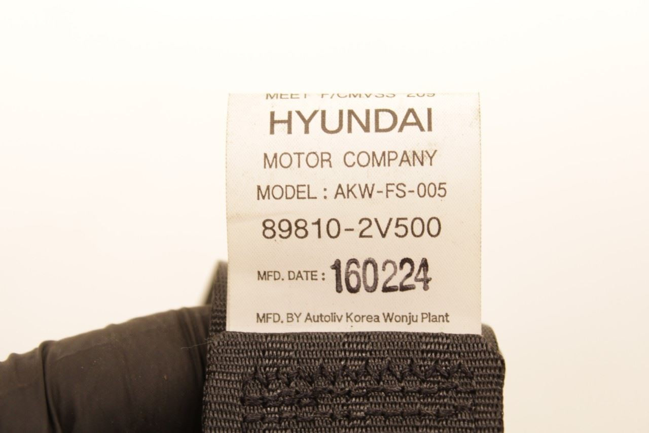2011-17 Hyundai Veloster Turbo Rear Driver Left Side 2nd Row Seat Belt Retractor - Alshned Auto Parts
