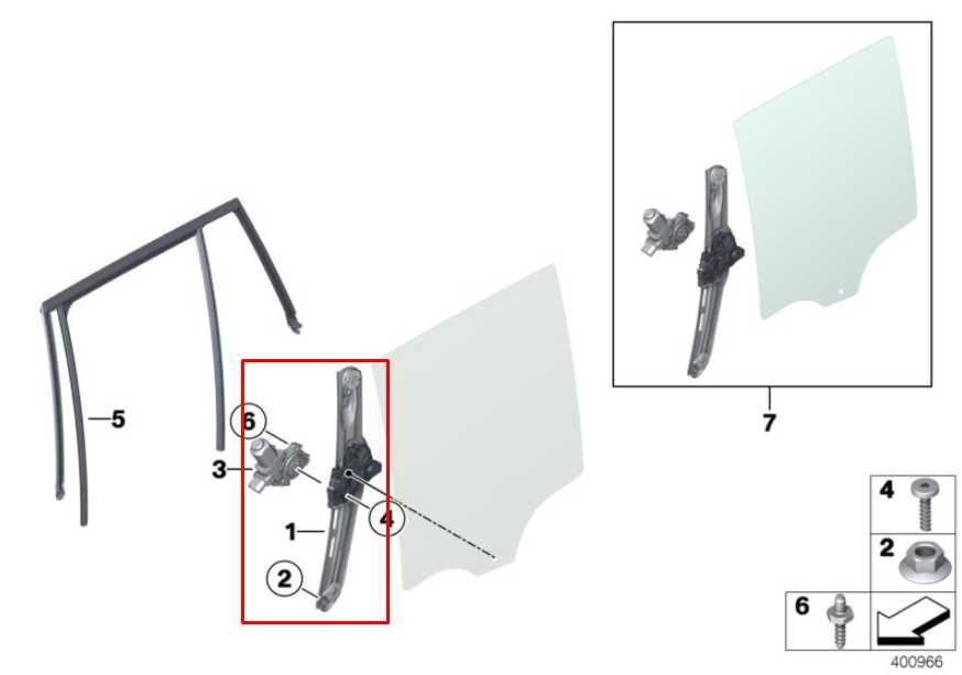 2011-2017 BMW X3 xDrive28i Rear Left Door Window Regulator w/ Motor 51357355639 - Alshned Auto Parts