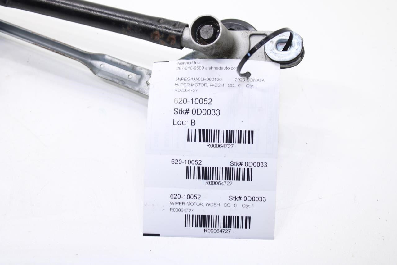 2020-2023 Hyundai Sonata SE FR Windshield Wiper Transmission Linkage w/ Motor - Alshned Auto Parts