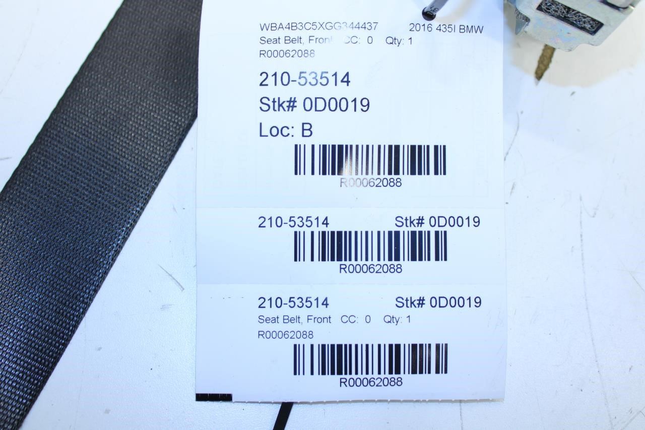 2015-16 BMW 435i Gran Coupe xDrive Front LH Seat Belt Retractor 72117272475 OEM - Alshned Auto Parts