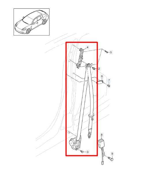2010-2016 Porsche Panamera 4 3.6L AWD Front Driver Left Side Seat Belt Retractor - Alshned Auto Parts