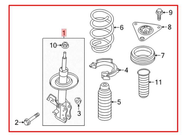 20-22 Nissan Rogue Sport SL AWD Front Right Side Suspension Shock Strut Absorber - Alshned Auto Parts