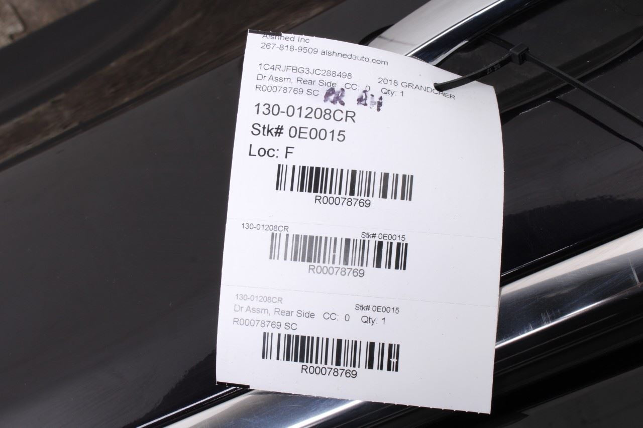 2011-21 Jeep Grand Cherokee Limited Rear Right Door Shell Panel Assy 68258506AC - Alshned Auto Parts
