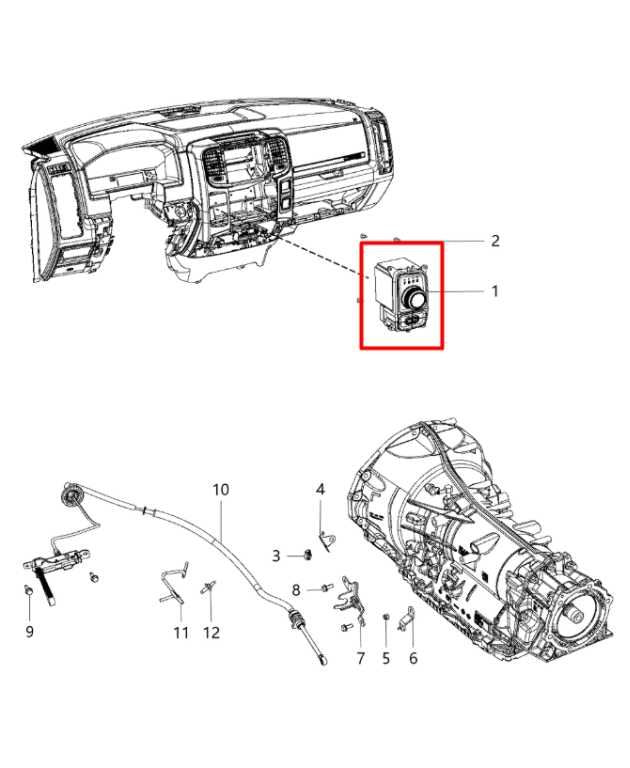 13-20 Ram 1500 Laramie Crew Cab 4WD Automatic Transmission Shifter Selector Knob - Alshned Auto Parts
