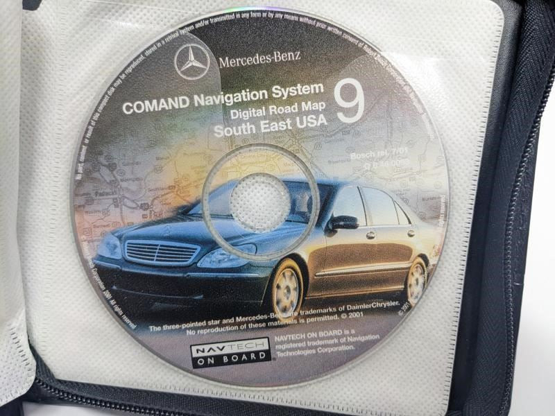 2000 Mercedes-Benz S430 Comand Navigation System CD Set of 11 Q-6-46-0053 OEM - Alshned Auto Parts