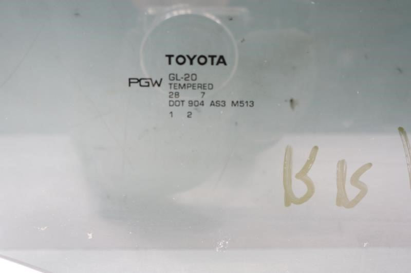 2011-2020 Toyota Sienna Rear Right Side Door Window Glass 62750-08051 OEM - Alshned Auto Parts