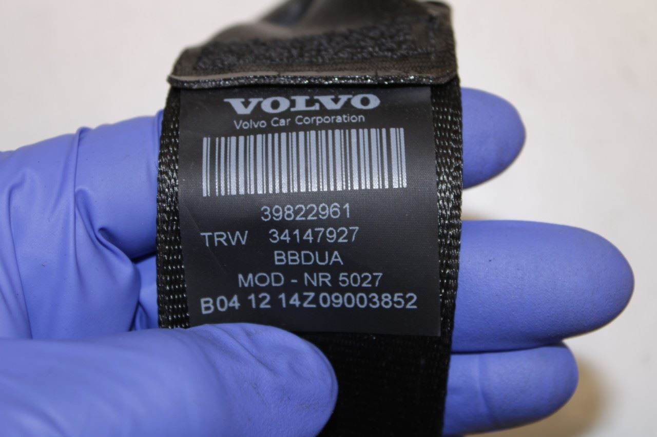 2015-2016 Volvo S60 T5 Premier 2.0L FWD Rear Center 2nd Row Seat Belt Retractor - Alshned Auto Parts
