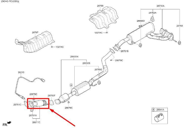 15-17 Hyundai Veloster Turbo 1.6L Front Exhaust System Muffler Pipe 28610-A2500 - Alshned Auto Parts