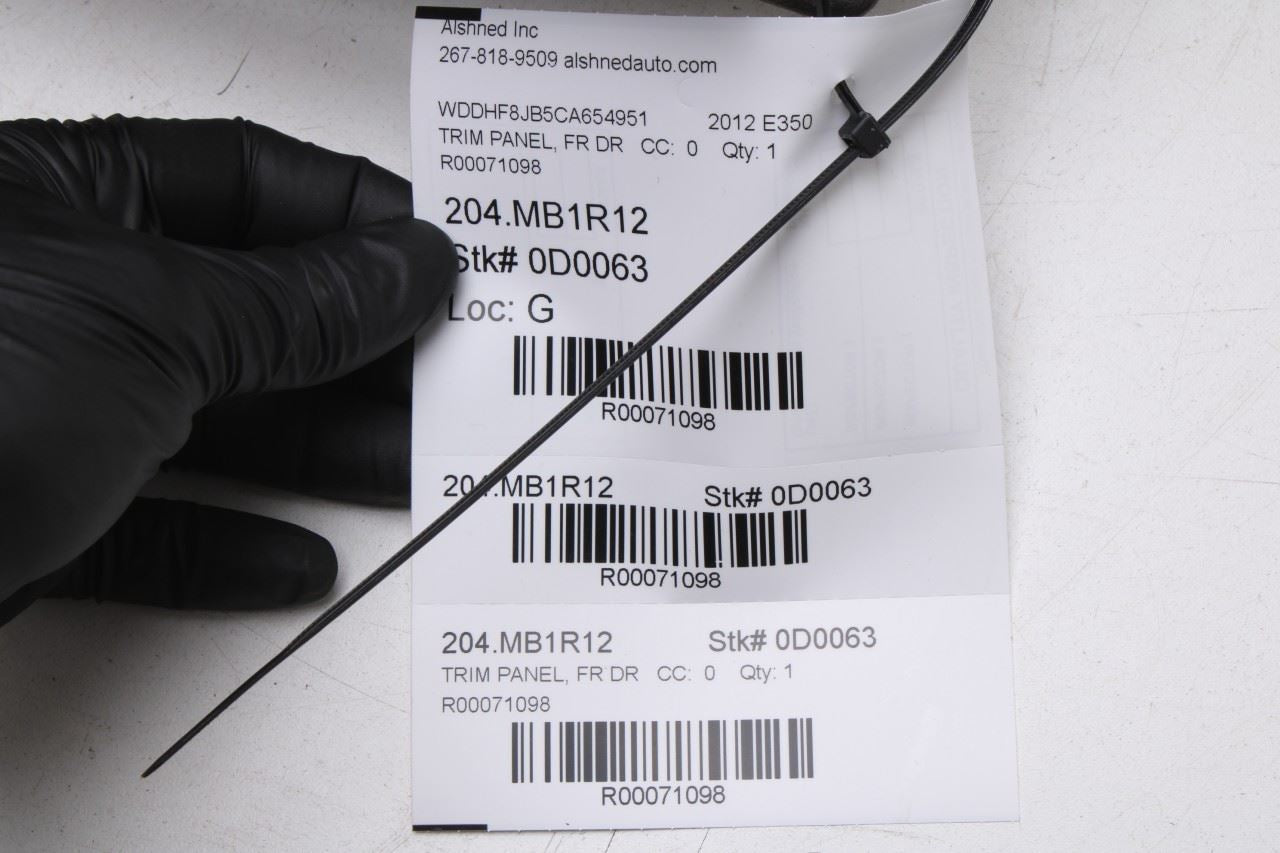 10-13 Mercedes-Benz E350 Sport 4Matic Front Right Door Trim Panel 21272024708P65 - Alshned Auto Parts