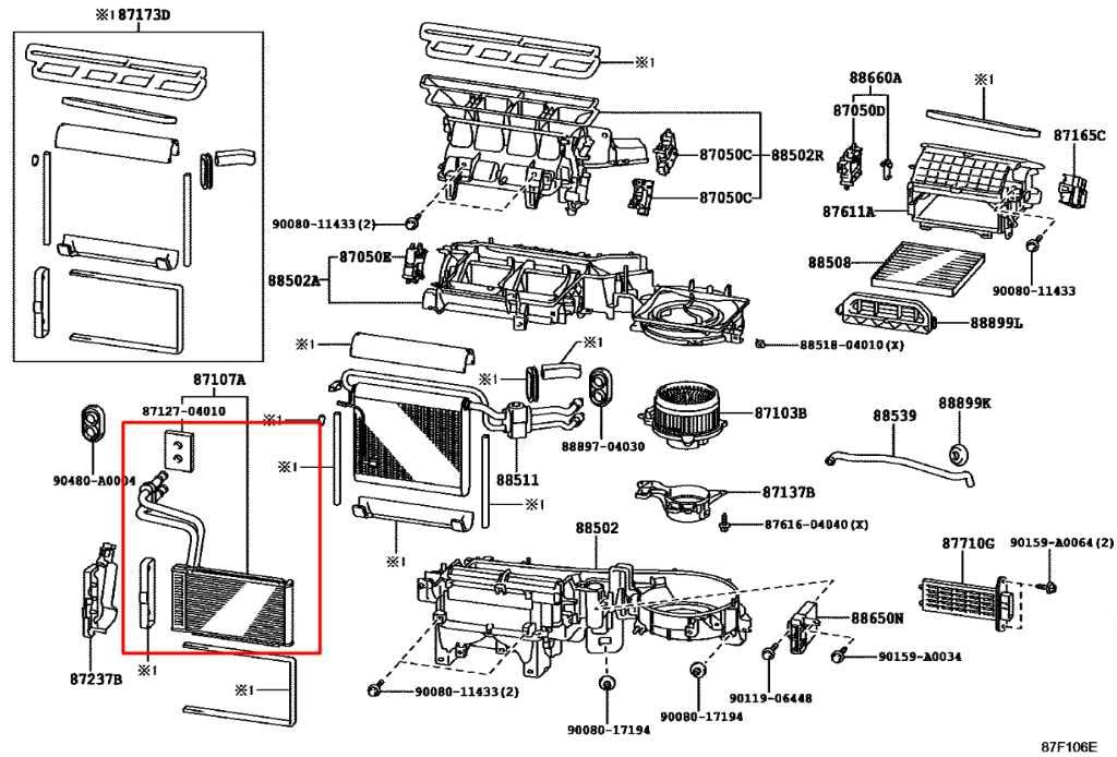 15-23 Toyota Tacoma SR5 Double Cab 3.5L 4WD AC HVAC Heater Core 87107-04070 OEM - Alshned Auto Parts