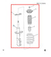 2019-24 Chevrolet Blazer 2LT FWD Front Passenger Right Side Shock Strut Absorber - Alshned Auto Parts