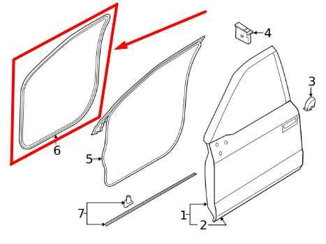 15-23 Ford F150 Crew Cab Front Left Door Weatherstrip On Body FL3Z-1620709-A OEM - Alshned Auto Parts