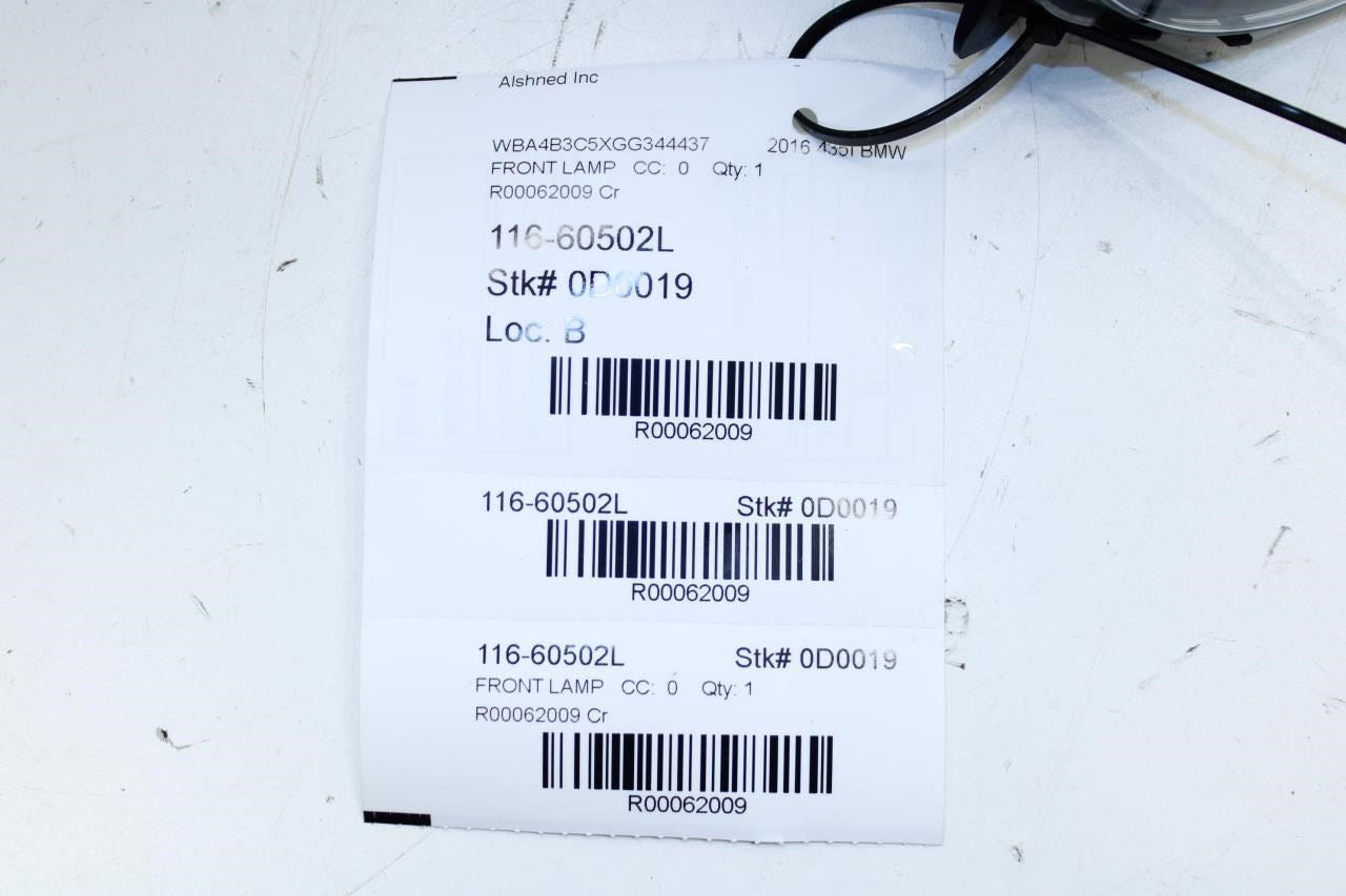 14-16 BMW 435i Gran Coupe xDrive Front LH Fog Light Lamp 63-17-7-315-559 *ReaD* - Alshned Auto Parts