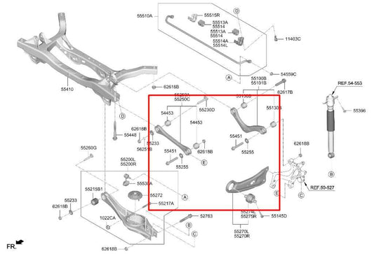 19-21 Hyundai Veloster 2.0L FWD Rear Suspension Driver Left Side Control Arm Set - Alshned Auto Parts