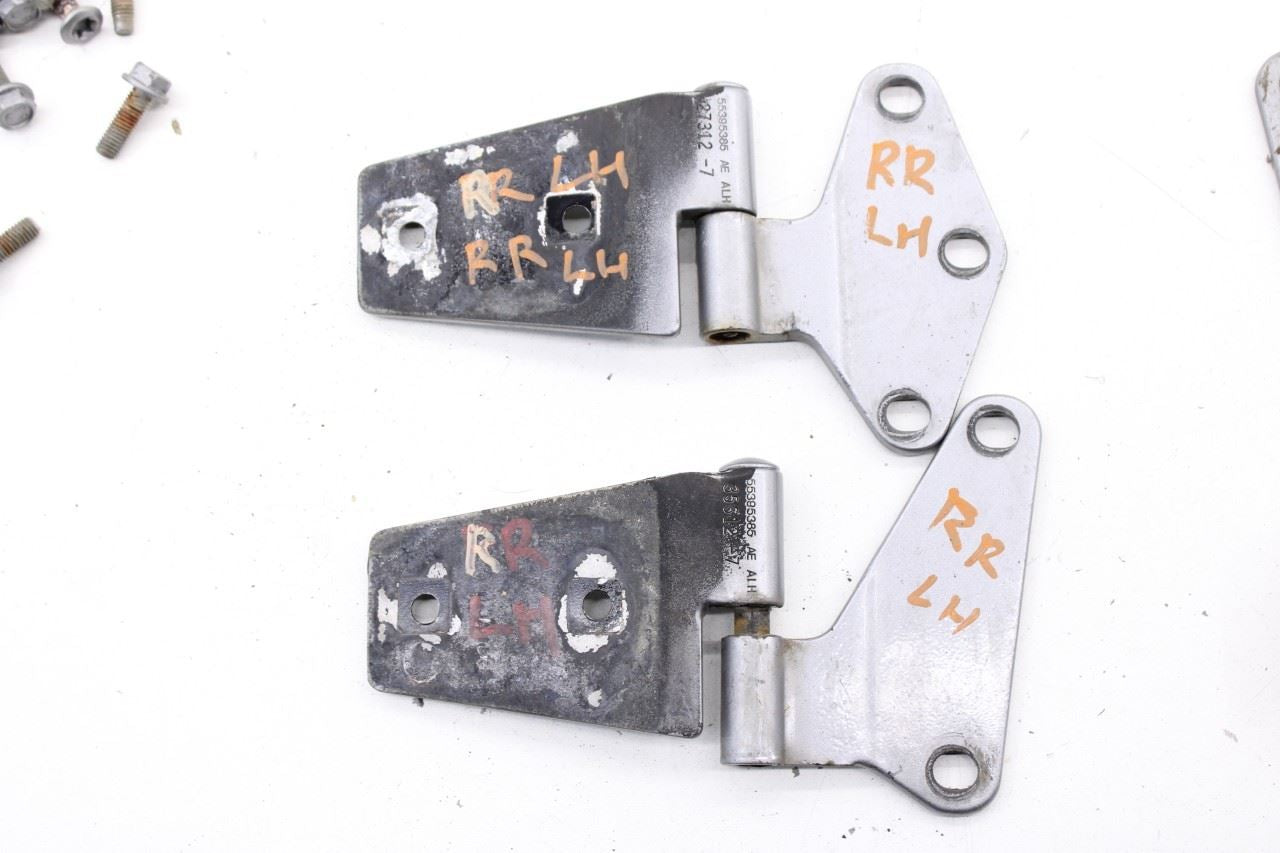 07-16 Jeep Wrangler Unlimited Sport Front Rear RH and LH Door Hinge Set w/ Bolts - Alshned Auto Parts
