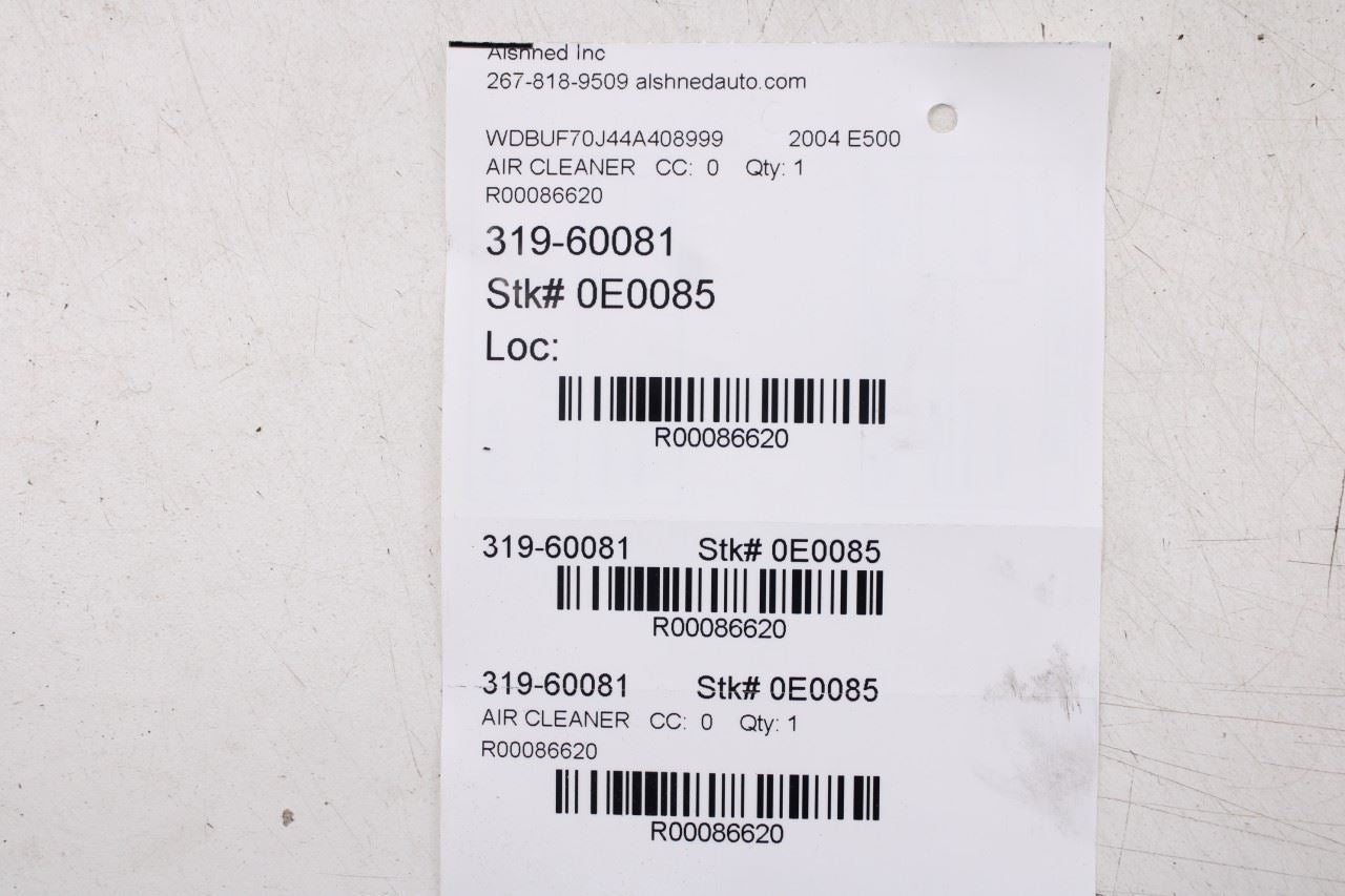 03-06 Mercedes-Benz E500 5.0L AC Heater Air Filter Box Housing 211-830-00-03 OEM - Alshned Auto Parts