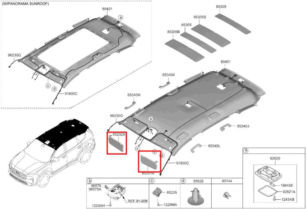 19-23 Hyundai Santa Fe SEL AWD Front Right and Left Side Sun Visor Set w/ Mirror - Alshned Auto Parts